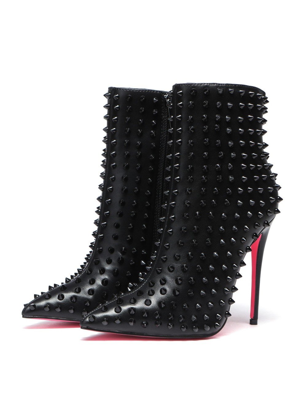 Giaro TYCLONE black ankle boots with silver studs