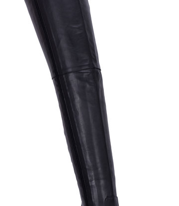 Sanctum Shoes Sanctum MAYDAY - EXTREME POINTY THIGH BOOTS BLACK NAPPA