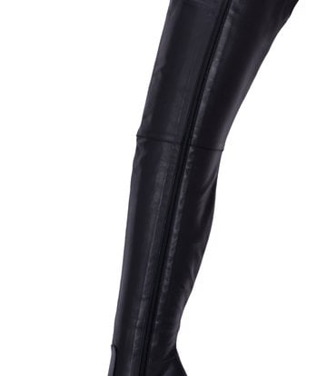 Sanctum Sanctum MAYDAY - EXTREME SPITZE OBERSCHENKELSTIEFEL SCHWARZ NAPPA