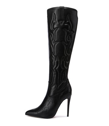 Giaro Giaro Eldora cowboy knee boots in black matte