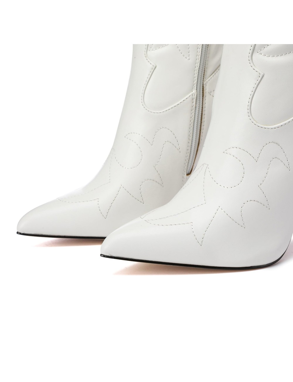 Giaro Giaro Eldora cowboy knee boots in white matte