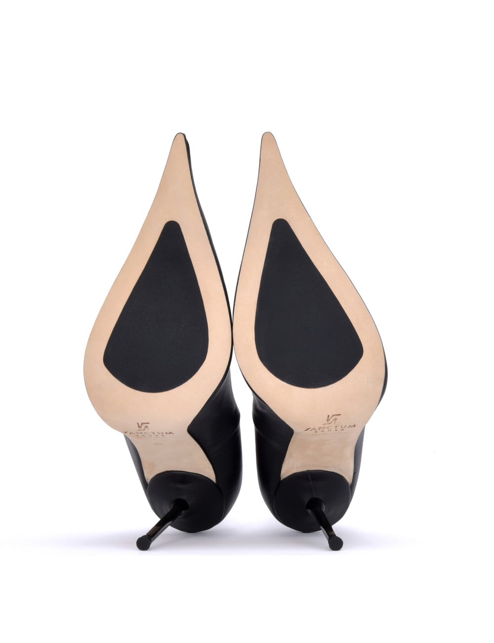 Sanctum Shoes ELEKTRA EXTREME PUNTIGE KNIELAARS ZWART NAPPA