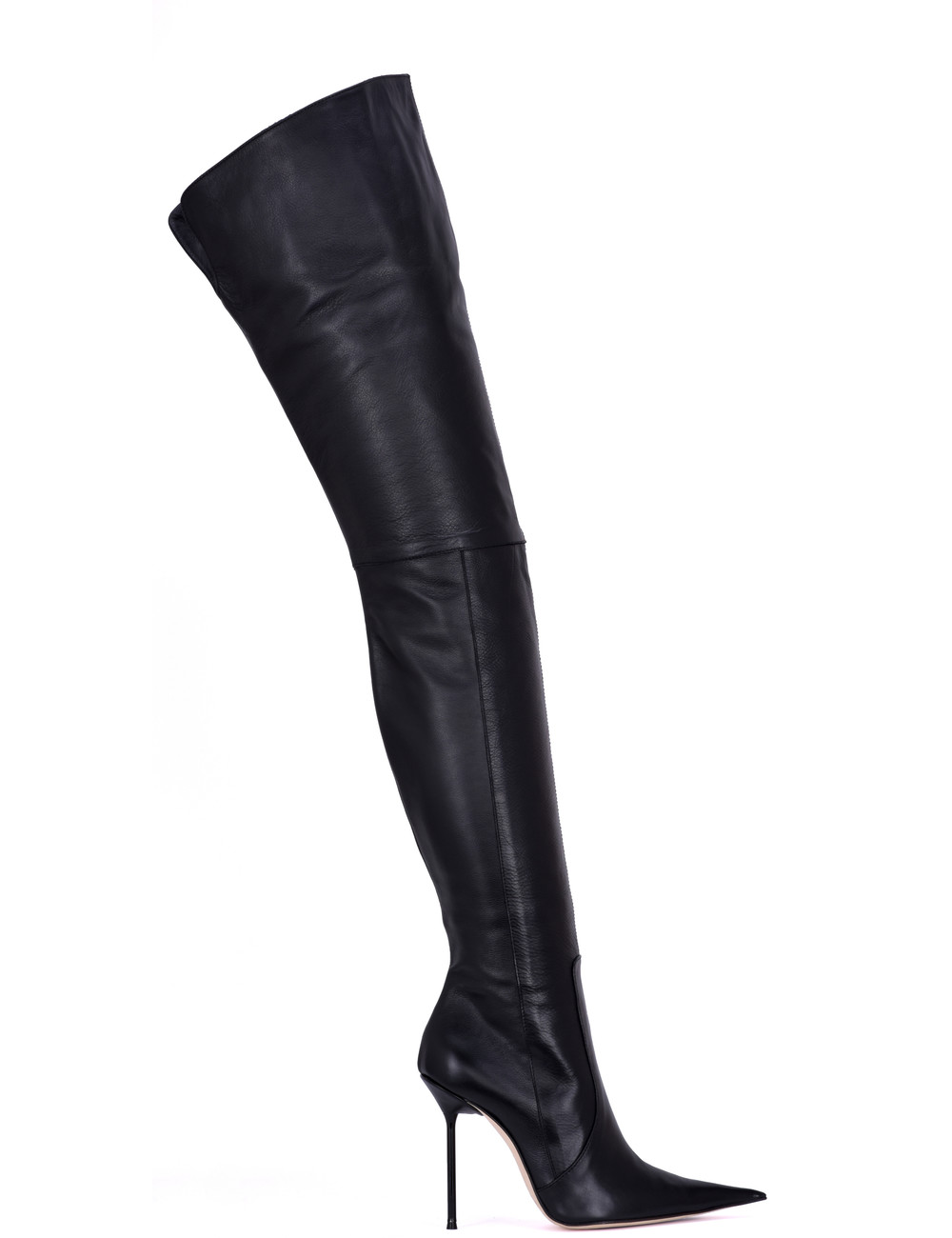 Sanctum Sanctum MAYDAY - EXTREME POINTY THIGH BOOTS BLACK NAPPA