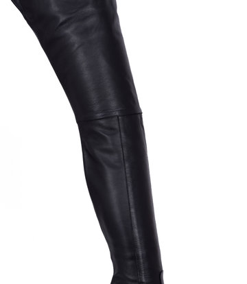 Sanctum Shoes Sanctum MAYDAY - EXTREME POINTY THIGH BOOTS BLACK NAPPA
