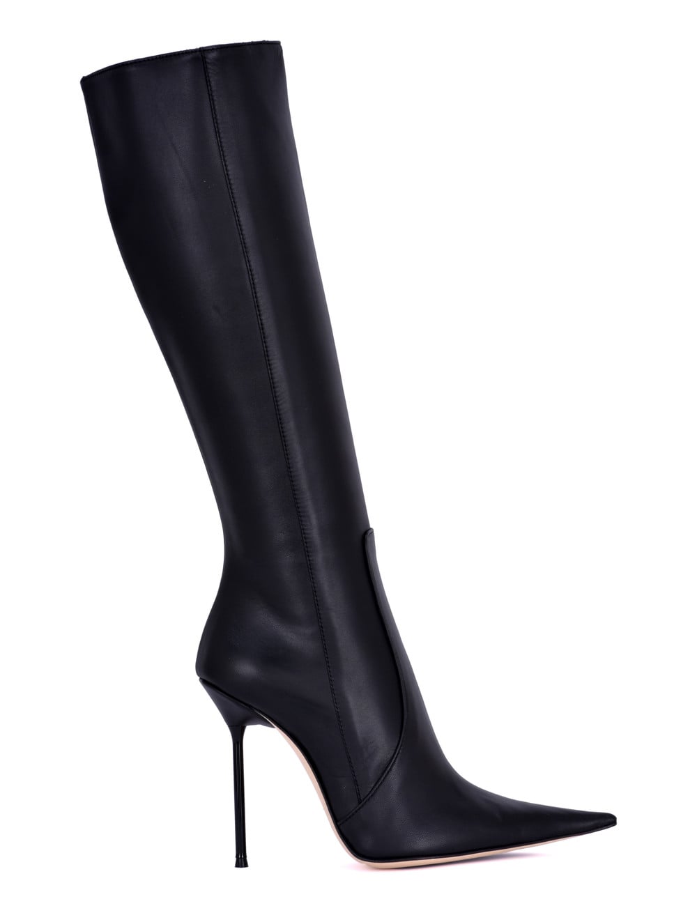 Sanctum Shoes ELEKTRA EXTREME PUNTIGE KNIELAARS ZWART NAPPA