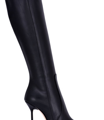 Sanctum Shoes ELEKTRA EXTREME SPITZE KNIESTIEFEL SCHWARZ NAPPA