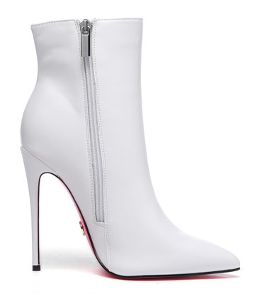 Giaro TALIA WHITE MATTE ANKLE BOOTS - Shoebidoo Shoes | Giaro high heels