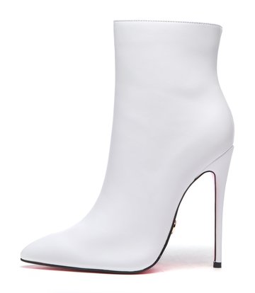 Giaro Giaro TALIA WHITE MATTE ANKLE BOOTS