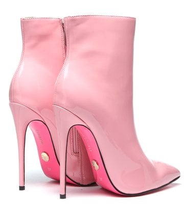 Giaro Giaro TALIA PINK SHINY ANKLE BOOTS