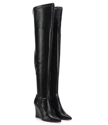 Giaro Overknee-Stiefel Giaro mit Keilabsatz EVERSON in schwarz matt