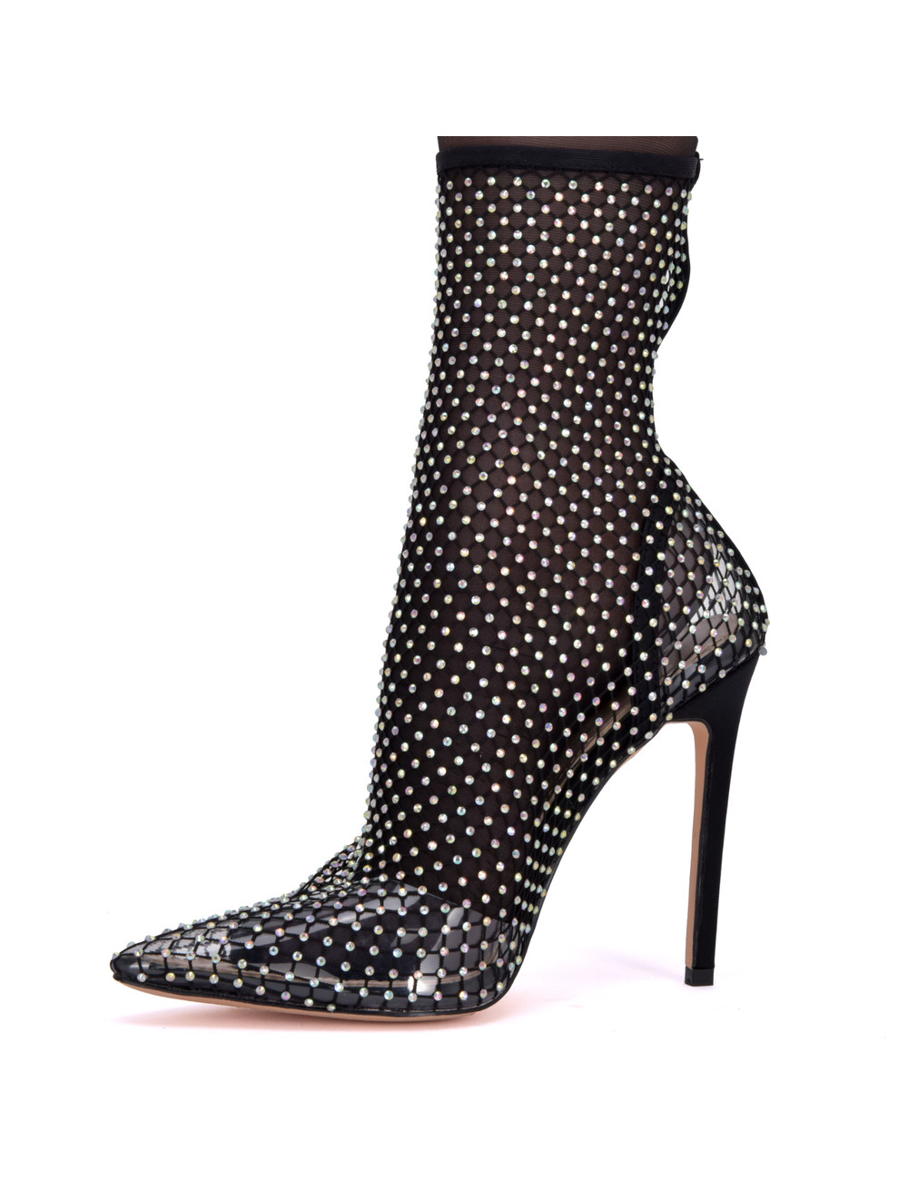 Stephan Vegan STEPHAN JINX GLITTER ANKLE BOOTS TRANSPARANT