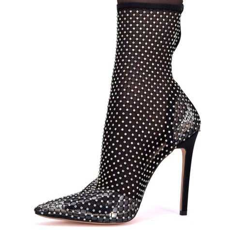 Stephan Vegan JINX glitter ankle boots