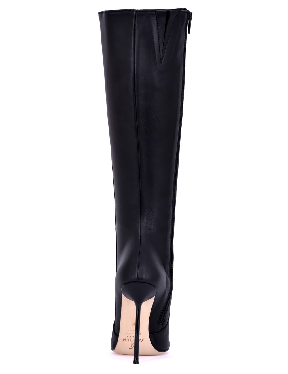 Sanctum Shoes ELEKTRA EXTREME PUNTIGE KNIELAARS ZWART NAPPA
