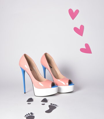 Giaro Giaro 1014 Peeptoe Pump pink