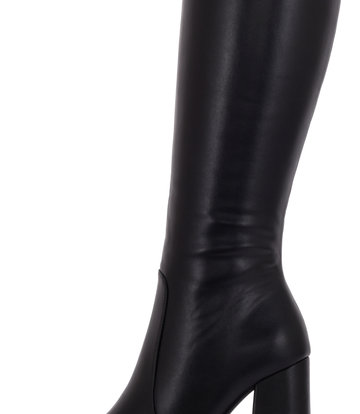 Stephan Vegan Severine platform chunky knee boots black