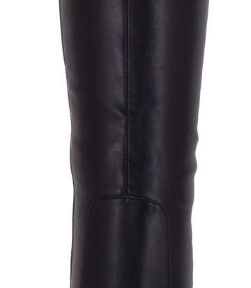 Stephan STEPHAN SEVERINE PLATFORM KNEE BOOTS | BLACK MATTE