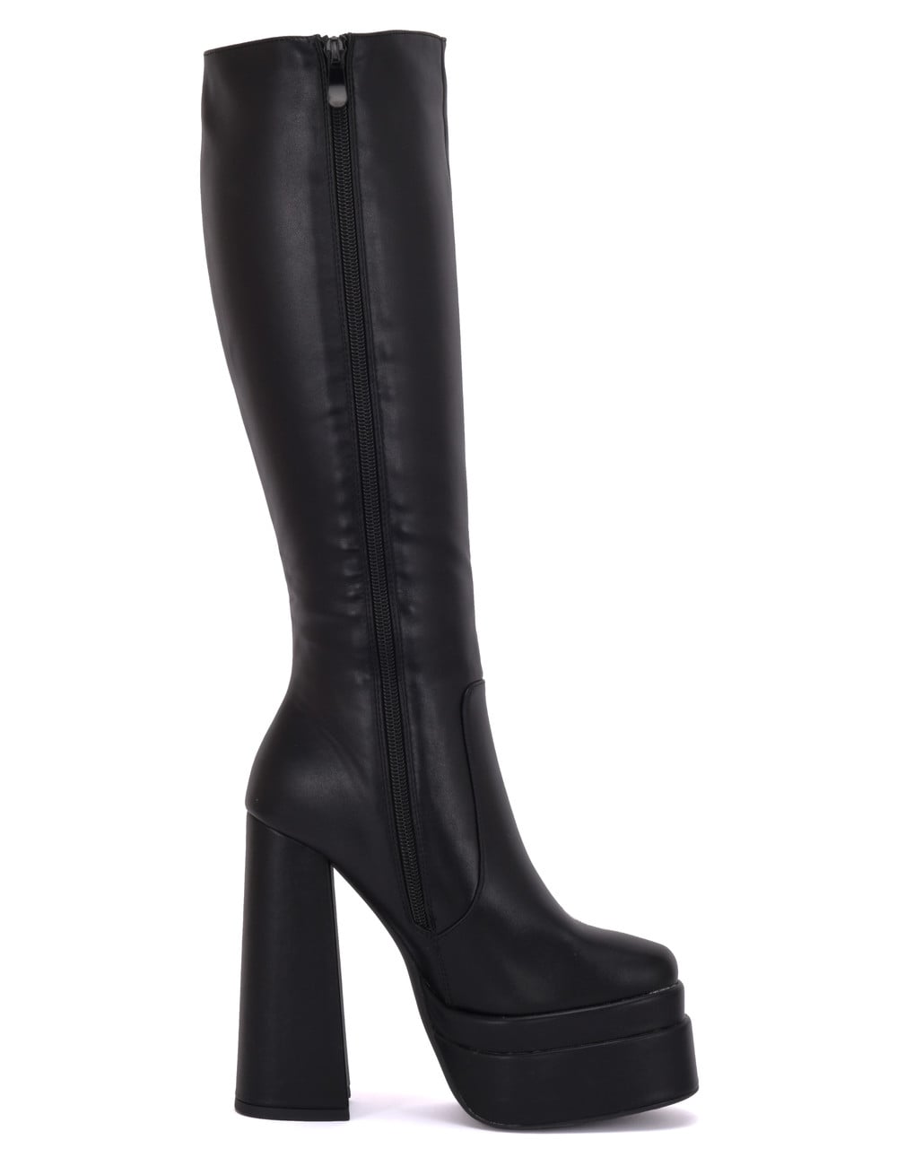 Stephan STEPHAN SEVERINE PLATFORM KNIE LAARZEN | ZWART MAT