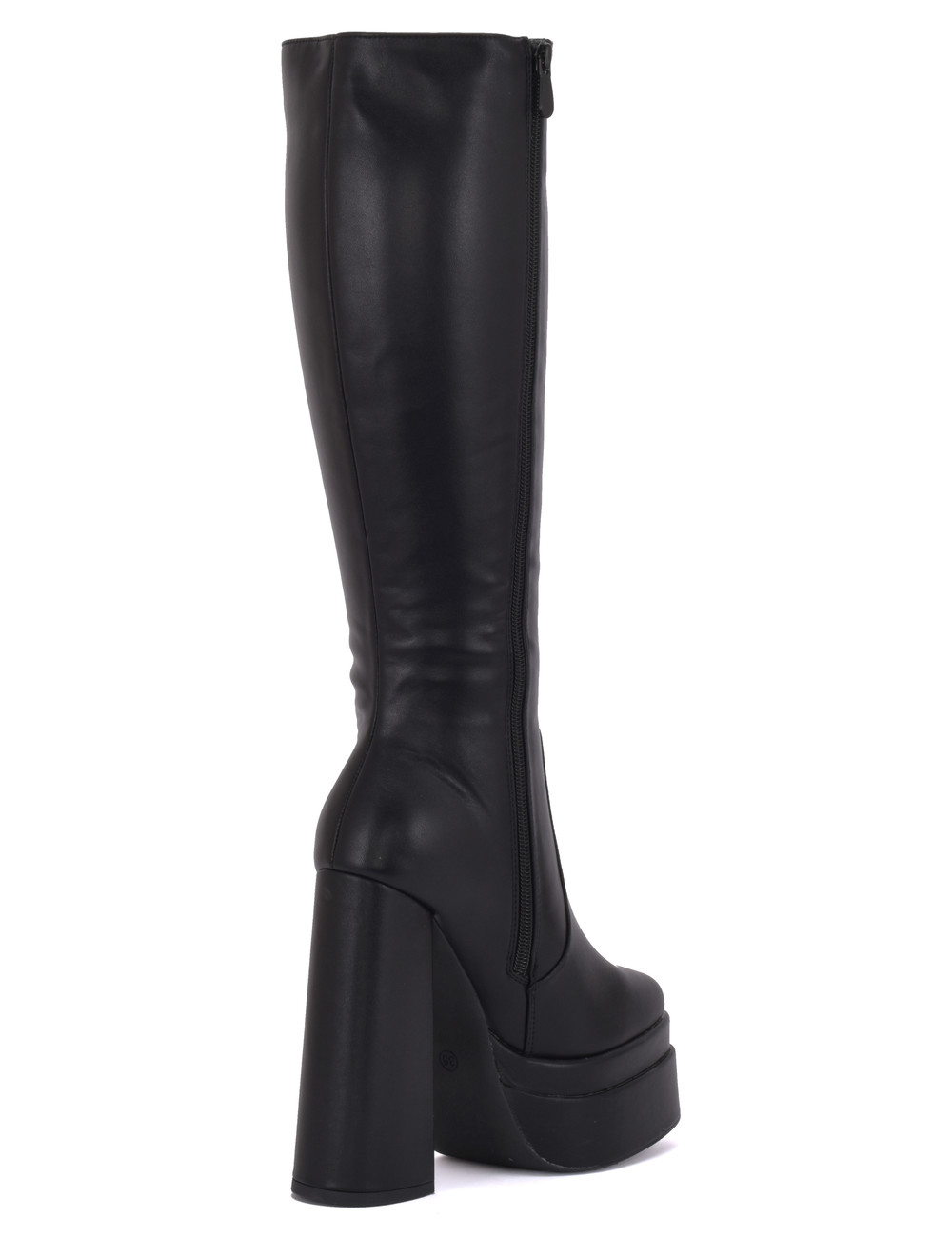 Stephan STEPHAN SEVERINE PLATFORM KNIE LAARZEN | ZWART MAT