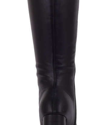 Stephan Vegan Severine platform chunky knee boots black