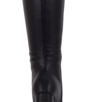 Stephan Vegan STEPHAN SEVERINE PLATFORM KNEE BOOTS | BLACK MATTE