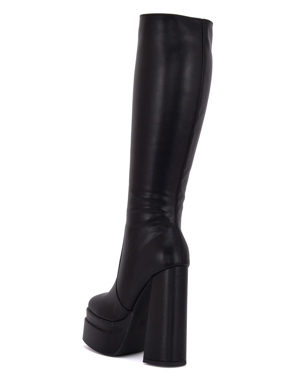 Stephan STEPHAN SEVERINE PLATFORM KNEE BOOTS | BLACK MATTE