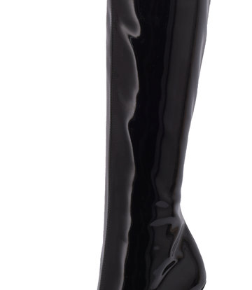 Sanctum Synthetic Leather Kniehohe Stiefel GINA mit Stilettoabsatz aus italienischem Glanzleder