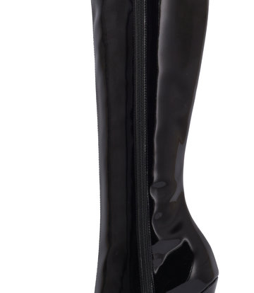 Sanctum Synthetic Leather Kniehohe Stiefel GINA mit Stilettoabsatz aus italienischem Glanzleder