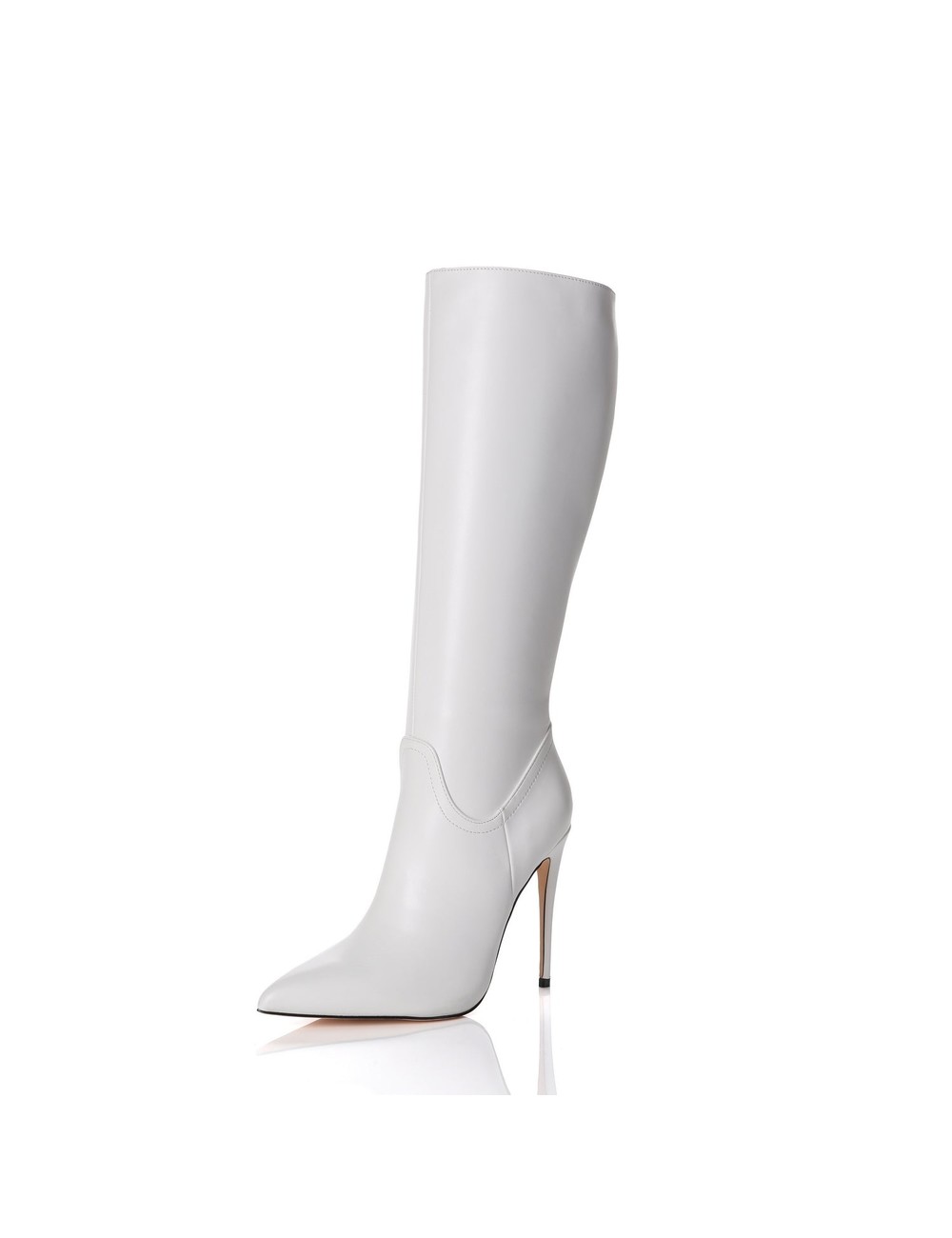 Giaro MILA | WHITE MATTE | KNEE BOOTS | Italian Style