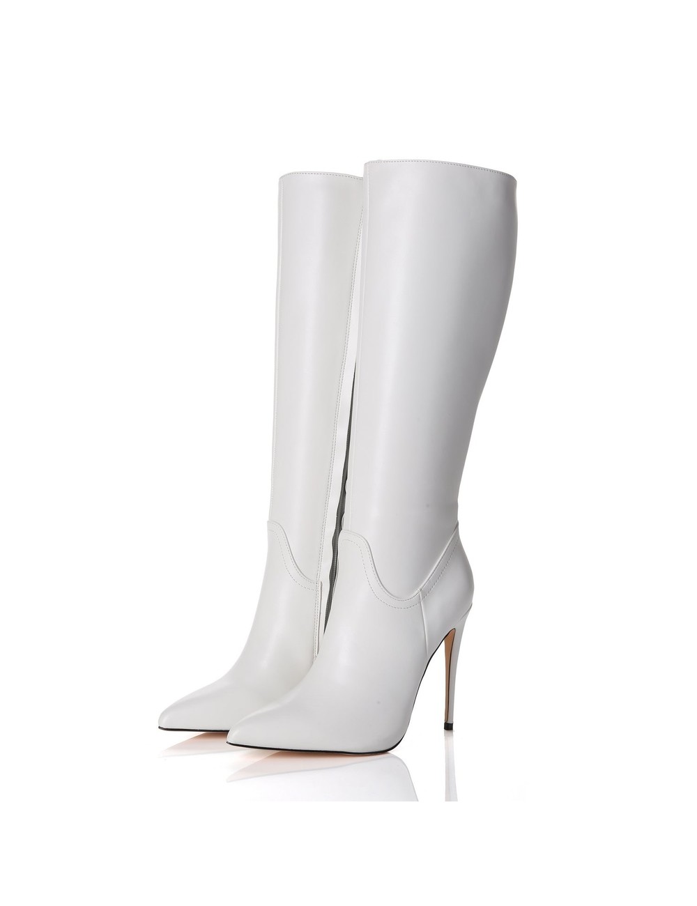 Giaro MILA | WHITE MATTE | KNEE BOOTS | Italian Style