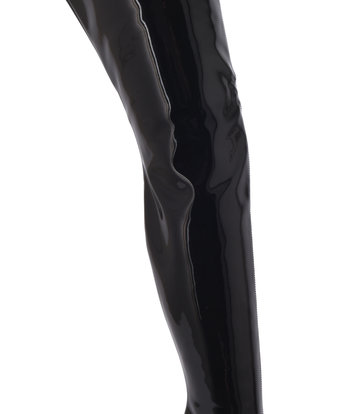 Sanctum Shoes Hoge Italiaanse lieslaarzen GAIA met naaldhakken in echt lakleer