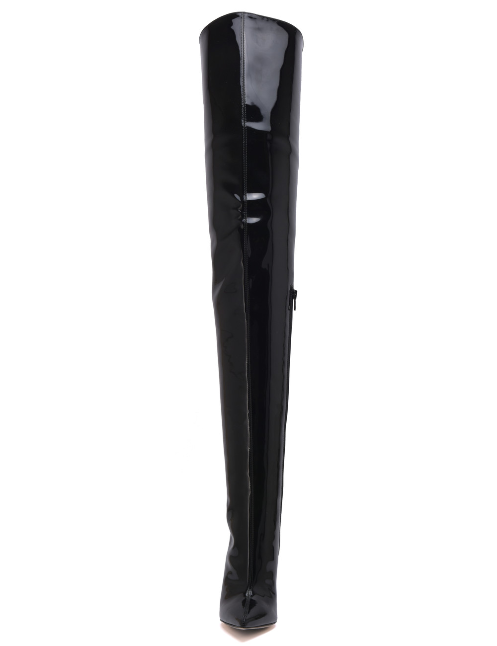 Sanctum Shoes Hohe italienische Schrittstiefel GAIA mit Stiletto-Absatz aus echtem Lackleder