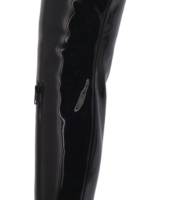 Sanctum Shoes Hohe italienische Schrittstiefel GAIA mit Stiletto-Absatz aus echtem Lackleder