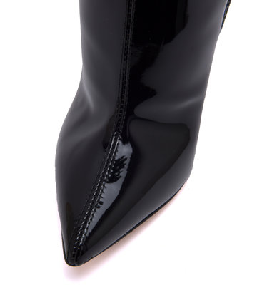 Sanctum Shoes High Italian crotch boots GAIA with stiletto heels in genuine patent leather