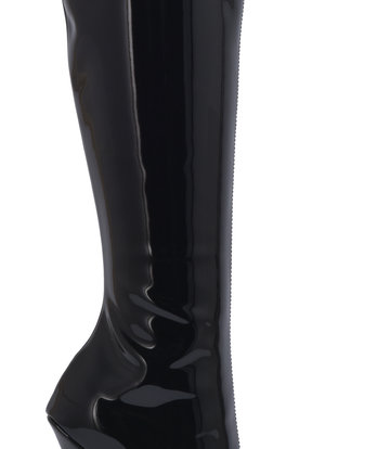 Sanctum Shoes Hoge Italiaanse knielaarzen GAIA met naaldhakken in echt lakleer