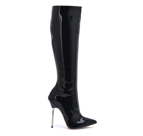Sanctum Shoes GAIA KNIELAARZEN  LAK ZWART
