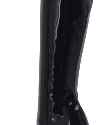 Sanctum Shoes High Italian knee boots GAIA with stiletto heels in genuine patent leather