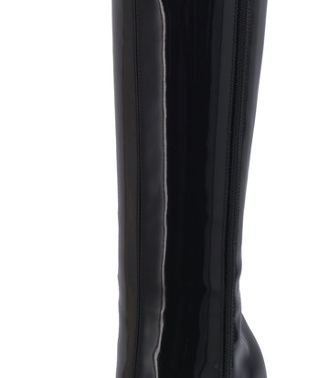 Sanctum High Italian knee boots GAIA with stiletto heels in genuine patent leather