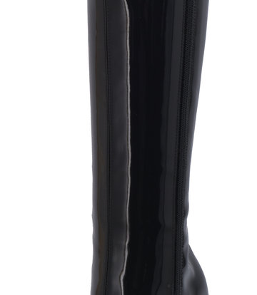 Sanctum Shoes High Italian knee boots GAIA with stiletto heels in genuine patent leather