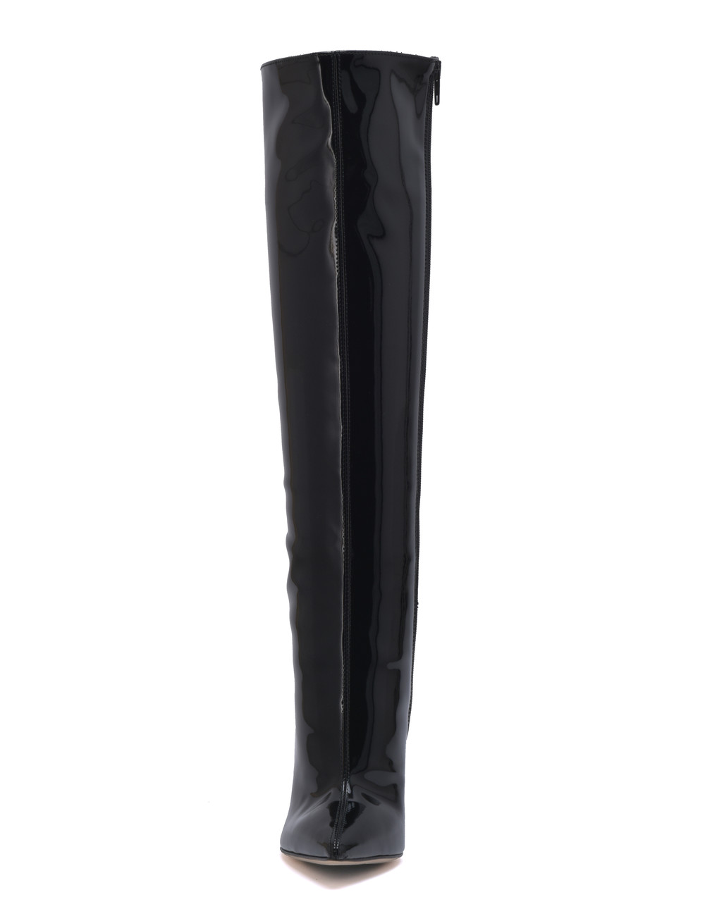 Sanctum Shoes High Italian knee boots GAIA with stiletto heels in genuine patent leather