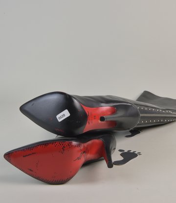 Sanctum Shoes Oberschenkel klobig aus italienischem Leder