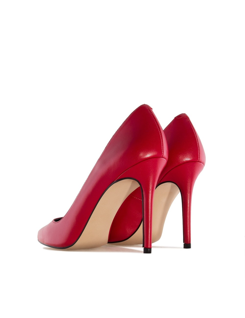 ANDRES MACHADO DIANA PUMPS RED LEATHER - Shoebidoo Shoes | Giaro high heels