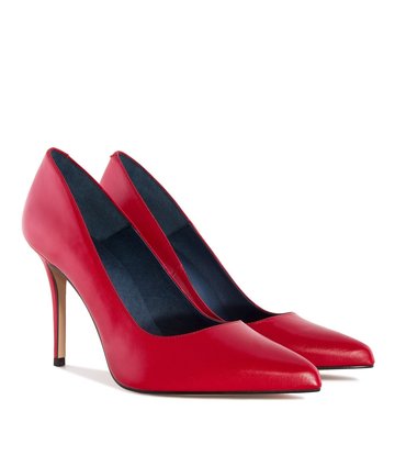 Andres Machado ANDRES MACHADO DIANA PUMPS ROTES LEDER