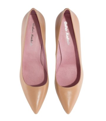 Andres Machado Andres Machado DIANA PUMPS NUDE LEATHER