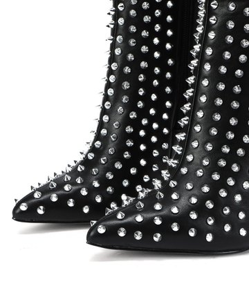 Giaro Giaro TINDRA BLACK/SILVER THIGH BOOTS