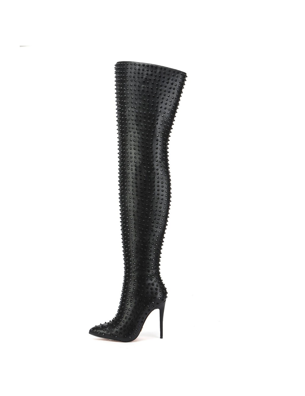 Giaro TINDRA BLACK/BLACK THIGH BOOTS - Shoebidoo Shoes | Giaro high heels