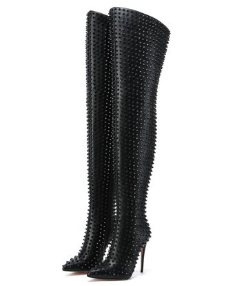 Giaro Giaro TINDRA BLACK/BLACK THIGH BOOTS