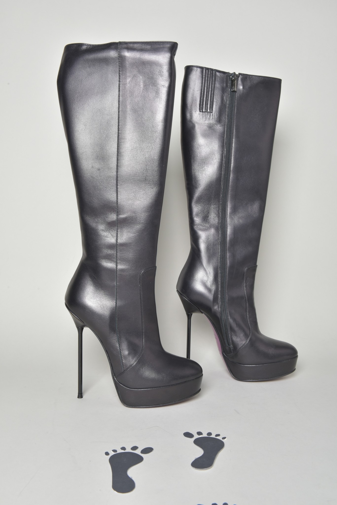 DAMA purple knee boots - Shoebidoo Shoes | Giaro high heels