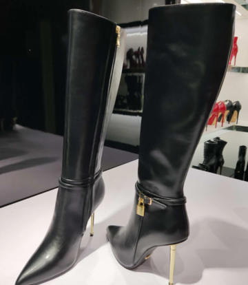 Giaro Giaro LEANDRA BLACK MATTE KNEE BOOTS