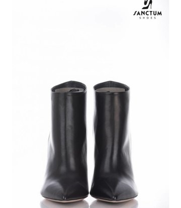 Sanctum Shoes Italienische Lederstiefeletten A2312 aus schwarzem Nappaleder