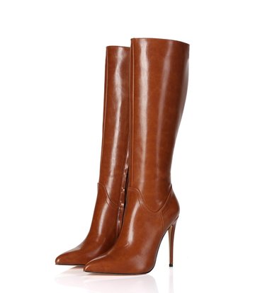 Giaro MILA | BROWN MATTE | KNEE BOOTS | Italian Style